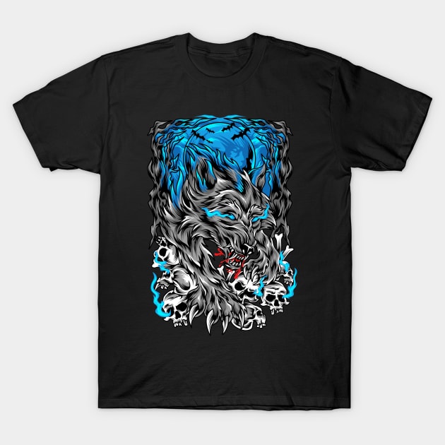 Wolf skull T-Shirt by Dap project